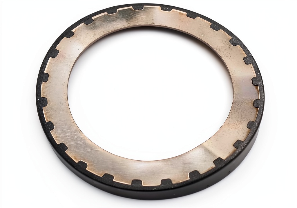 Installing Thrust Washer GM Genuine Parts Conical Spring on a wooden workbench