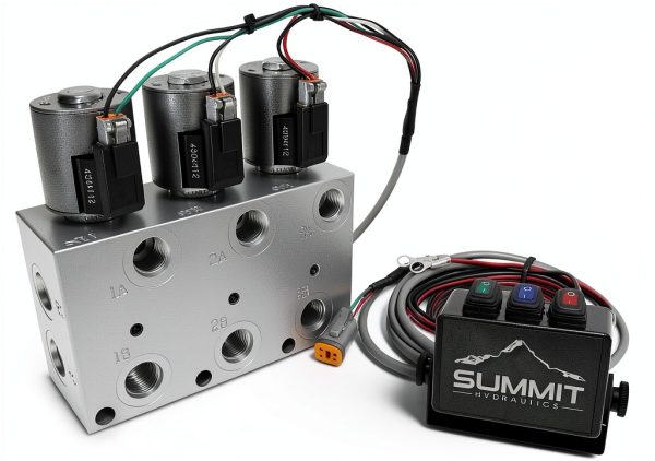 Hydraulic Multiplier Kit Summit Hydraulics 3 Circuit Selector Valve-1