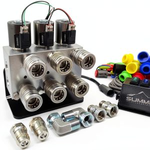 Hydraulic Multiplier Kit Summit Hydraulics 3 Circuit Selector Valve-0