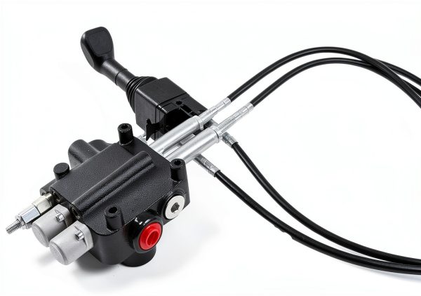 Solarhome Hydraulic Control Valve Kit – 2‑Spool 80 LPM, Brass, Black-4
