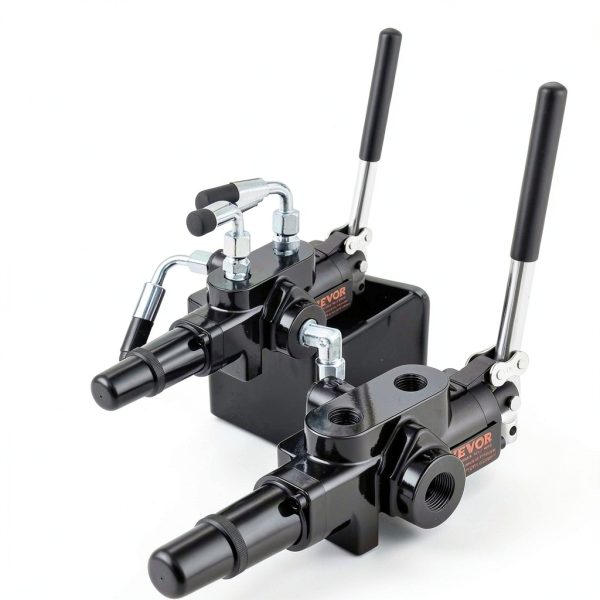 VEVOR Hydraulic Log Splitter Valve 1 Spool, 25 GPM Hydraulic Directional Control Valve, 3626PSI Hydraulic Loader Valve, Hydraulic Joystick Control Valve for Small Tractors, Loaders, Log Splitter-7