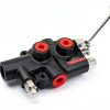 RYFT 25GPM Auto Control Detent Valve, Heavy Duty Hydraulic Log Splitter Valve, Auto Return Detent Lever Handle, Durable Cast Iron Body, with 1/2" Work Port, 3500 PSI Used for Various Log Splitters-2