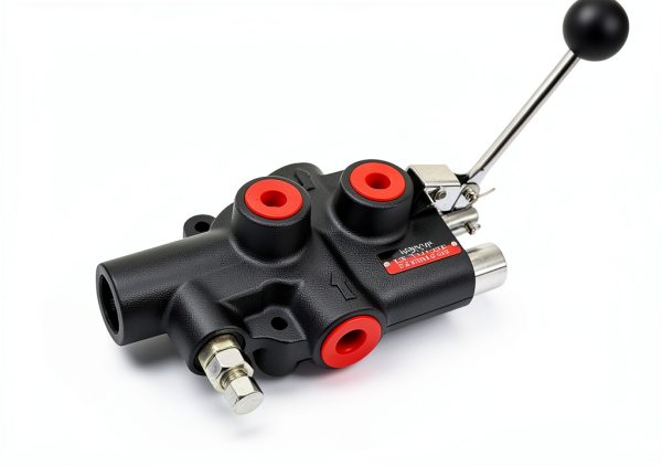 RYFT 25GPM Auto Control Detent Valve, Heavy Duty Hydraulic Log Splitter Valve, Auto Return Detent Lever Handle, Durable Cast Iron Body, with 1/2" Work Port, 3500 PSI Used for Various Log Splitters-2