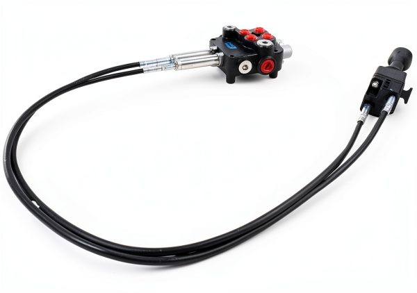 Solarhome Hydraulic Control Valve Kit – 2‑Spool 80 LPM, Brass, Black-2