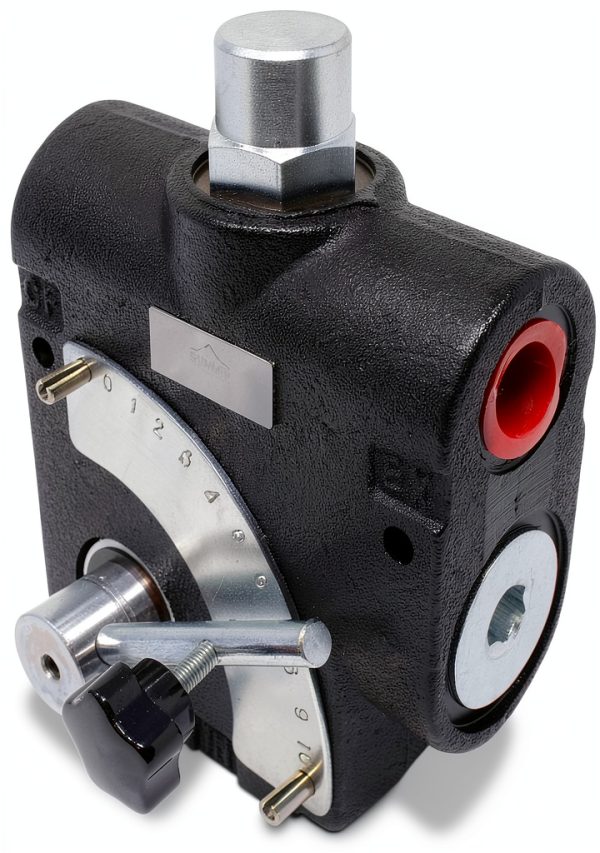 Hydraulic Adjustable Flow Valve Summit Hydraulics 0-30 GPM #12 SAE-1
