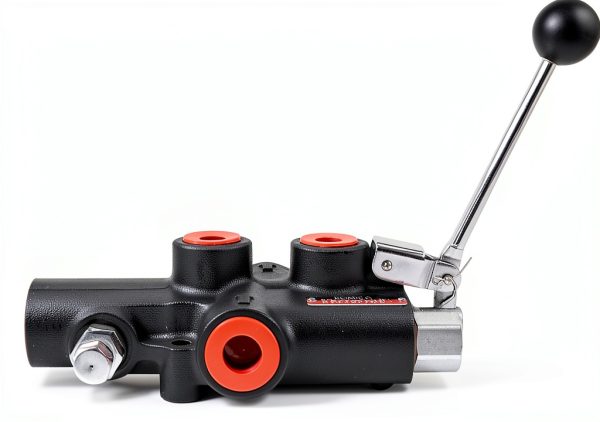 RYFT 25GPM Auto Control Detent Valve, Heavy Duty Hydraulic Log Splitter Valve, Auto Return Detent Lever Handle, Durable Cast Iron Body, with 1/2" Work Port, 3500 PSI Used for Various Log Splitters-1