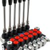 Hydraulic Directional Control Valve VEVOR 6-Spool 11 GPM 3600 PSI-0