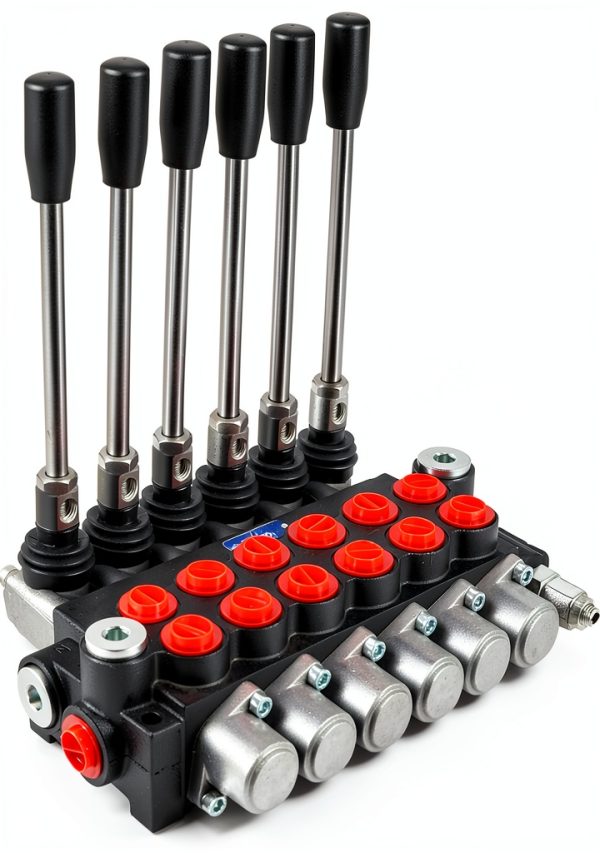 Hydraulic Directional Control Valve VEVOR 6-Spool 11 GPM 3600 PSI-0