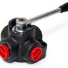 Hydraulic Rotary Diverter Valve 4 Way 24 GPM #10 SAE Summit-1